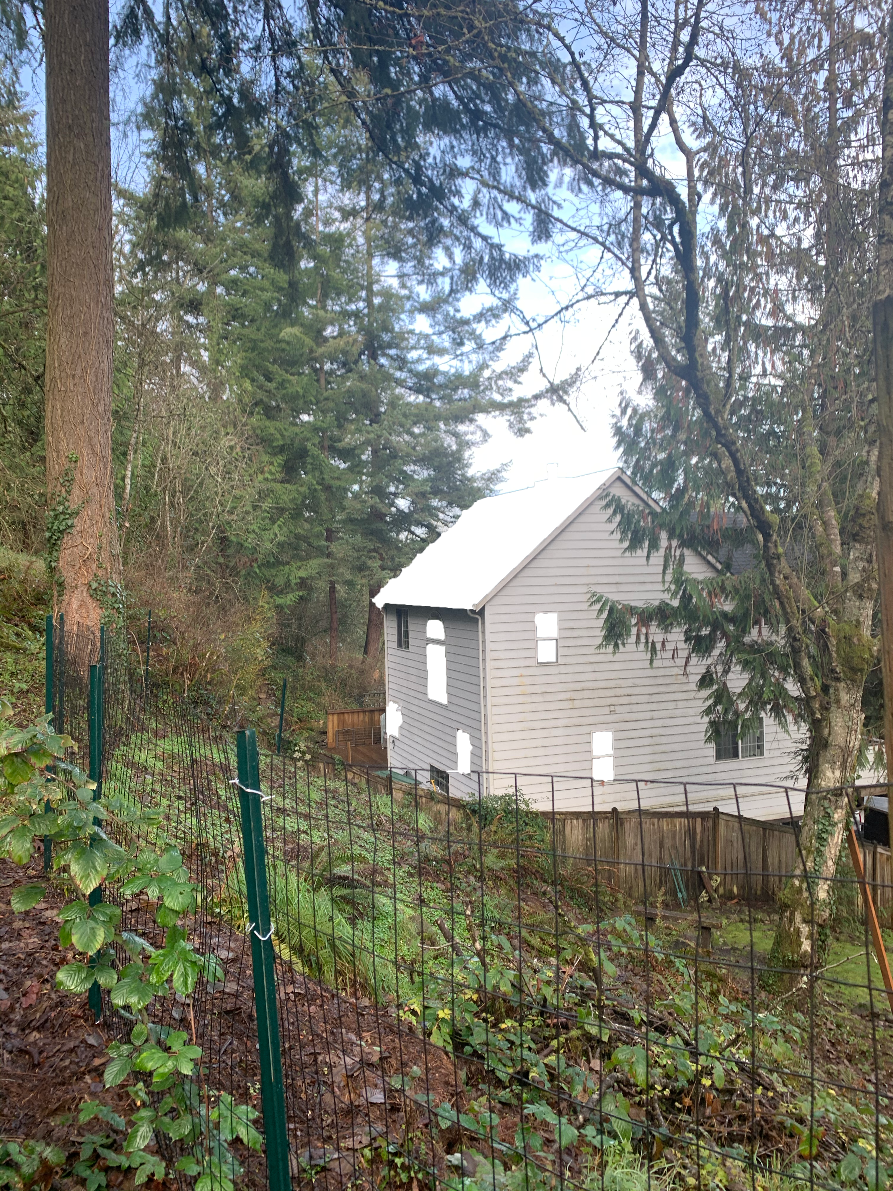 see through the house